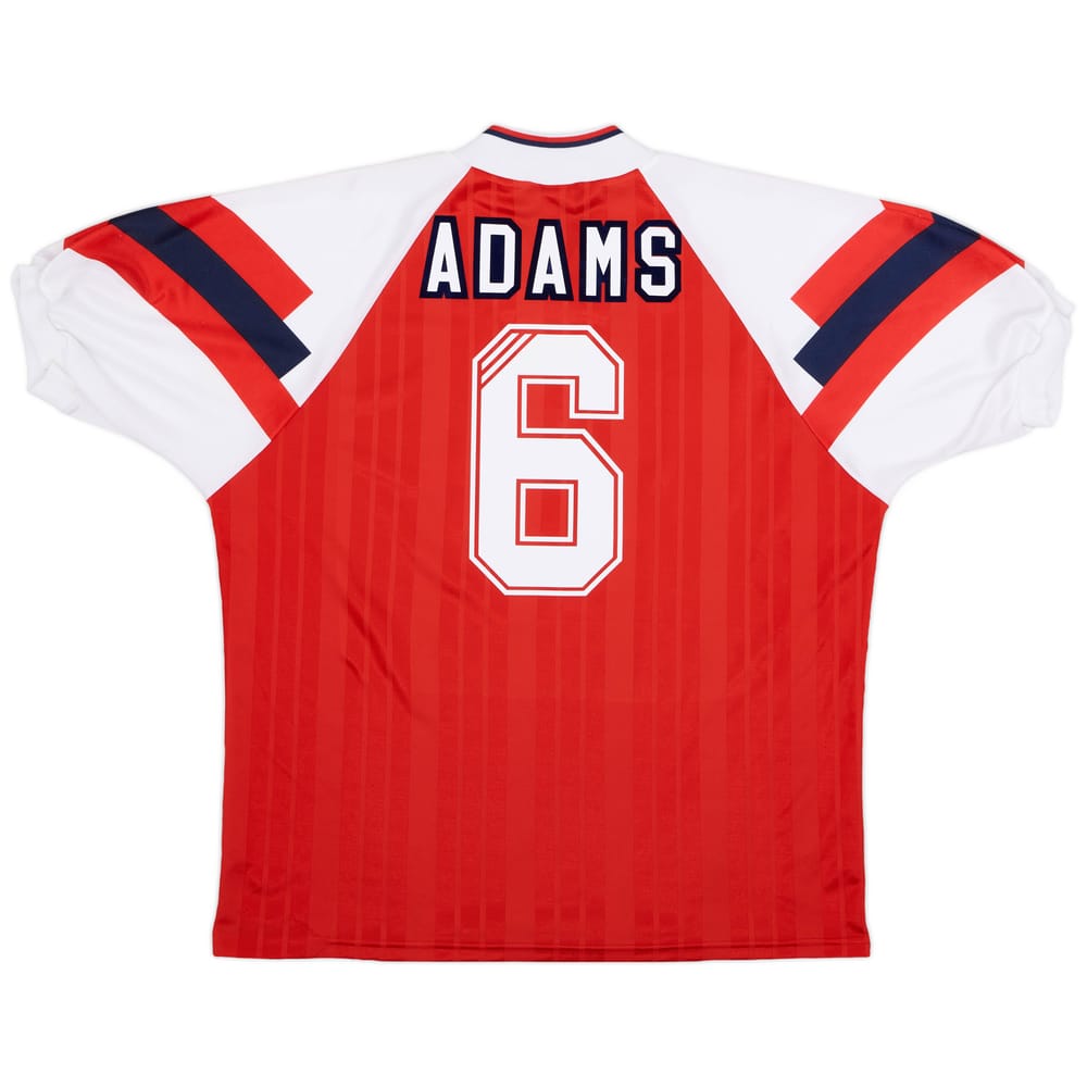 1992-94 Arsenal Home Shirt Adams #6 - 8/10 - (L/XL)
