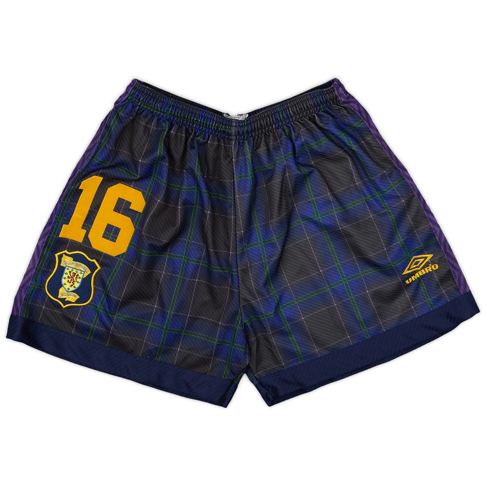 1994-96 Scotland Match Issue Home Shorts #16 (Durie)
