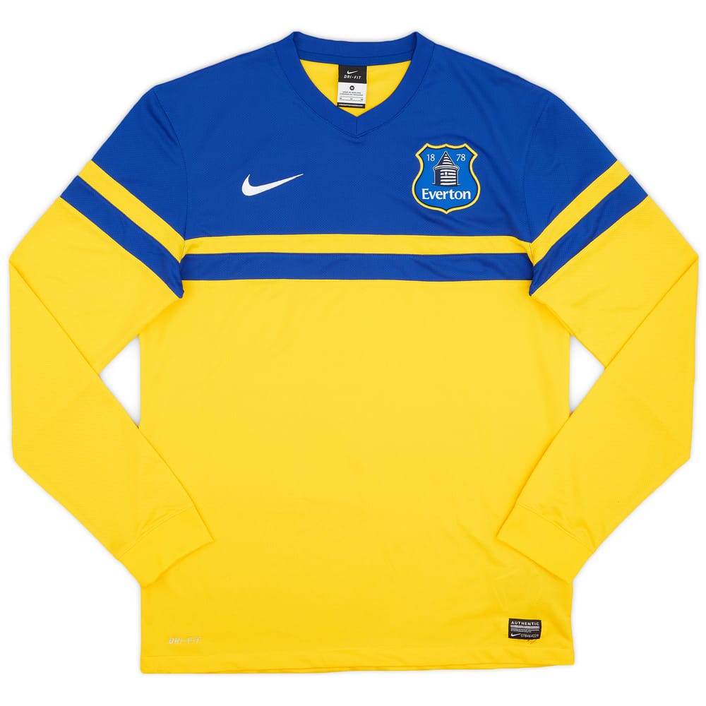 2013-14 Everton Away L/S Shirt - 9/10 - (M)