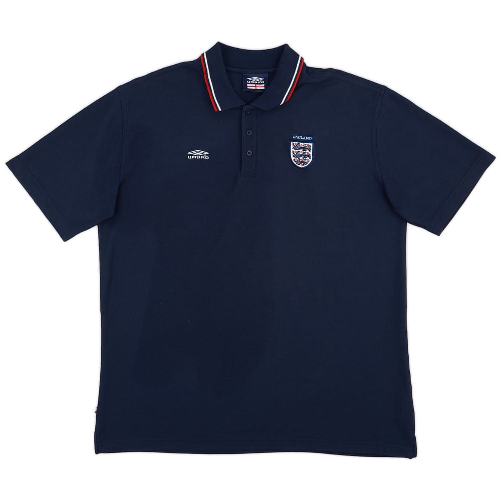 2000-02 England Umbro Polo Shirt - 9/10 - (XXL)