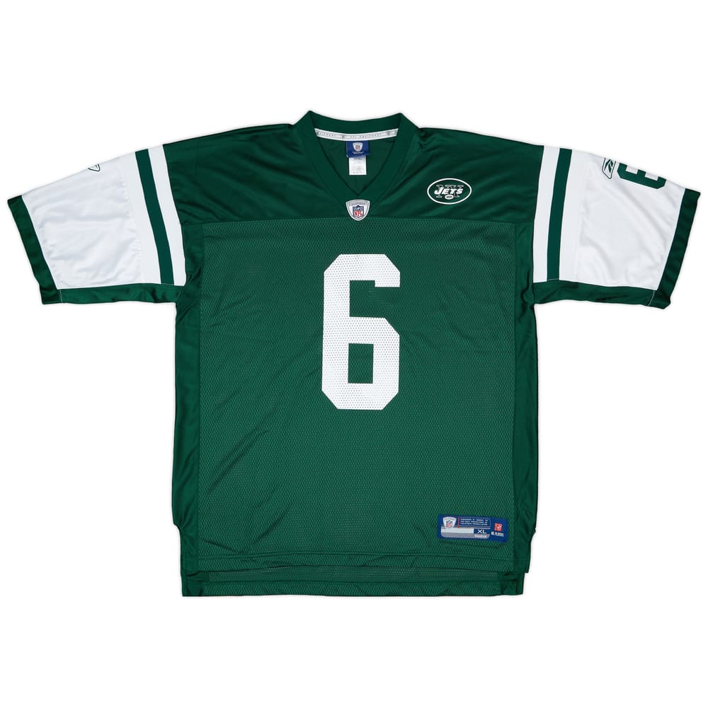2009-11 New York Jets Sanchez #6 Reebok On Field Home Jersey - 8/10 - (XL)
