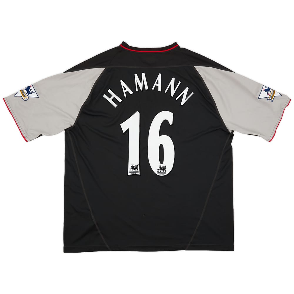 2002-04 Liverpool Away Shirt Hamann #16 - 8/10 - (XL)