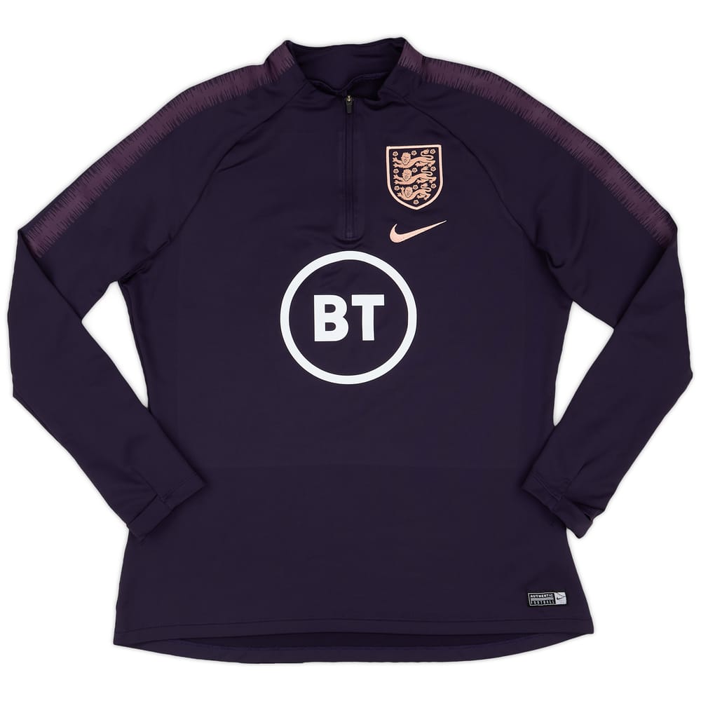 2019-20 England Nike 1/4 Zip Training Top - 9/10 - (M)