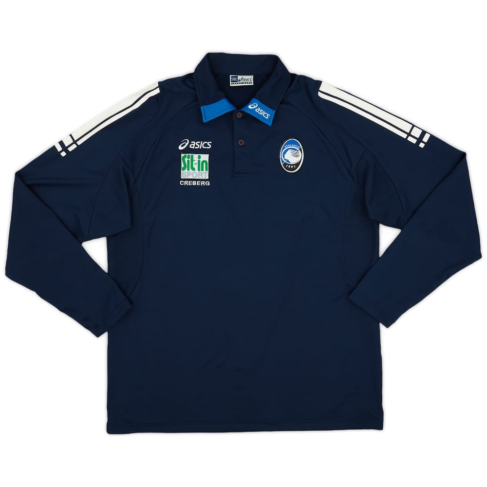 2006-07 Atalanta Asics Training Polo L/S Shirt - 8/10 - (XL)