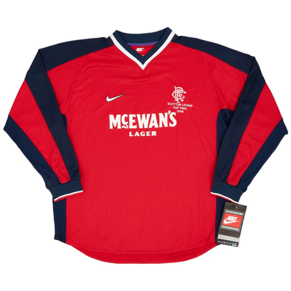 1998-99 Rangers "Scottish Cup Final 1998" Player Issue Away L/S Shirt (XL)