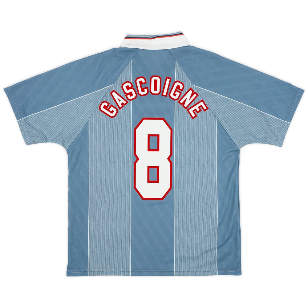 1996-97 England Away Shirt Gascoigne #8 - 9/10 - (L)