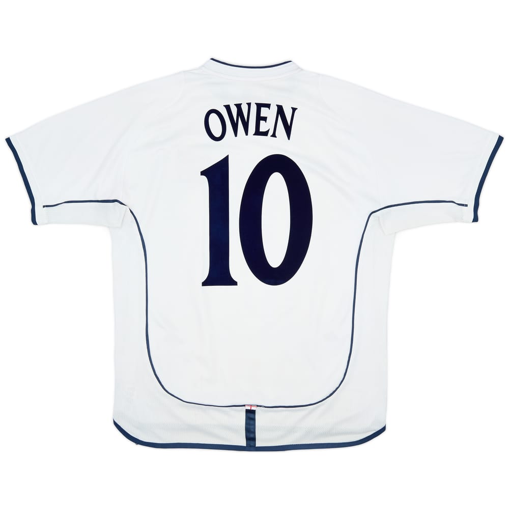 2001-03 England Home Shirt Owen #10 - 6/10 - (L)