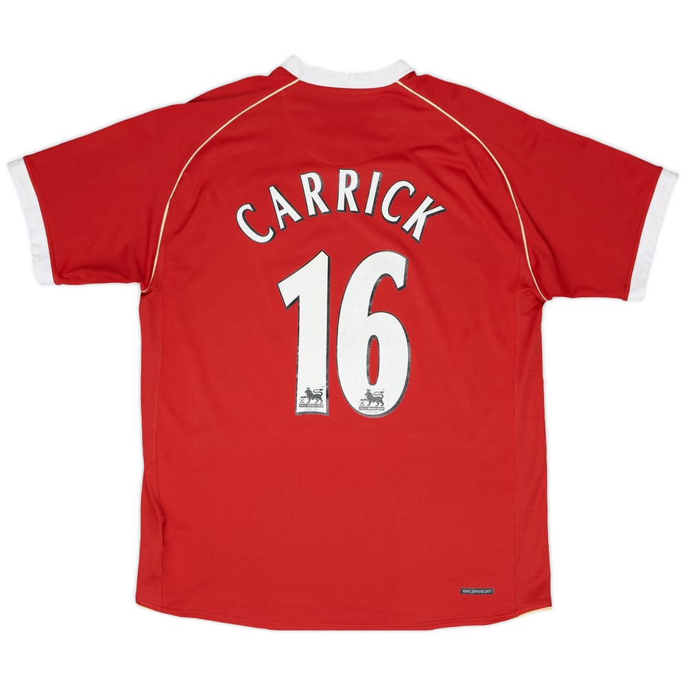 2006-07 Manchester United Home Shirt Carrick #16 - 6/10 - (XL)