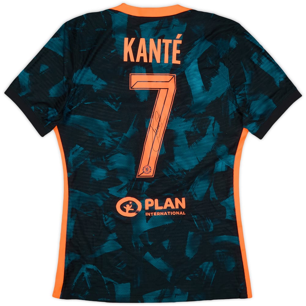 2021-22 Chelsea Player Issue Signed Third Shirt Kante #7 - 8/10 - (M)