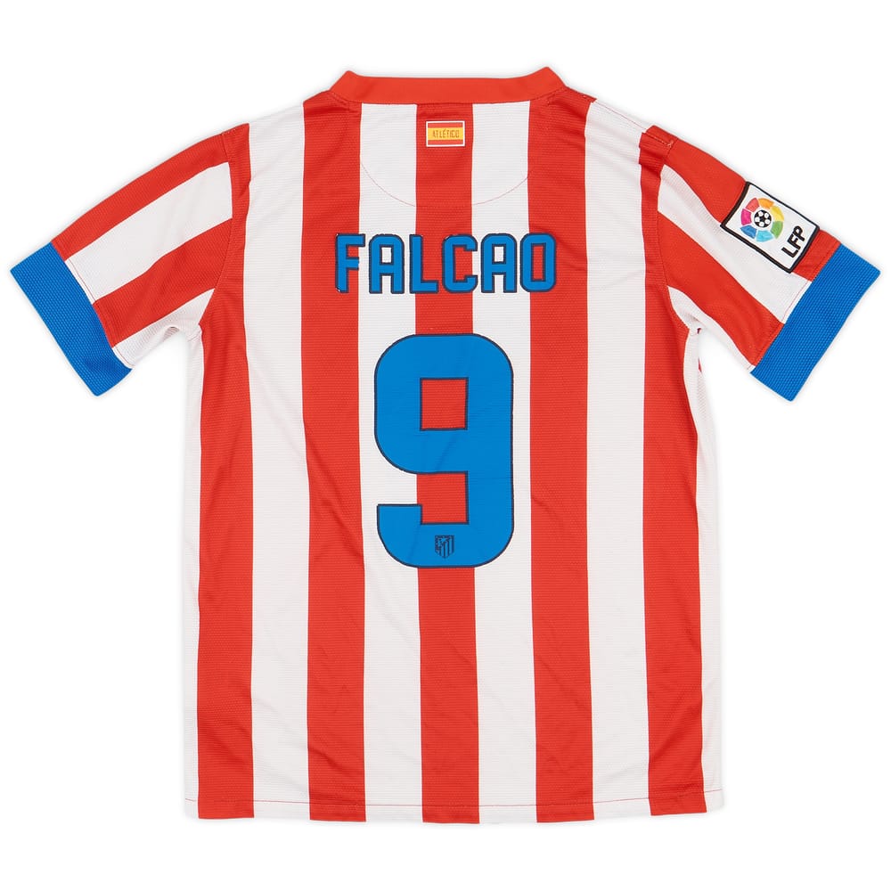2012-13 Atletico Madrid Home Shirt Falcao #9 - 5/10 - (L.Boys)