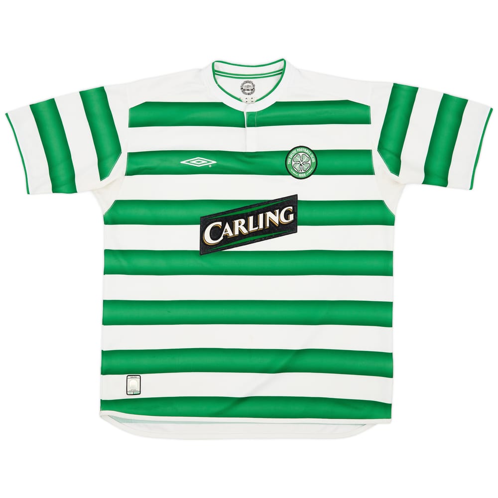 2003-04 Celtic Home Shirt Larsson #7 - 8/10 - (XL)