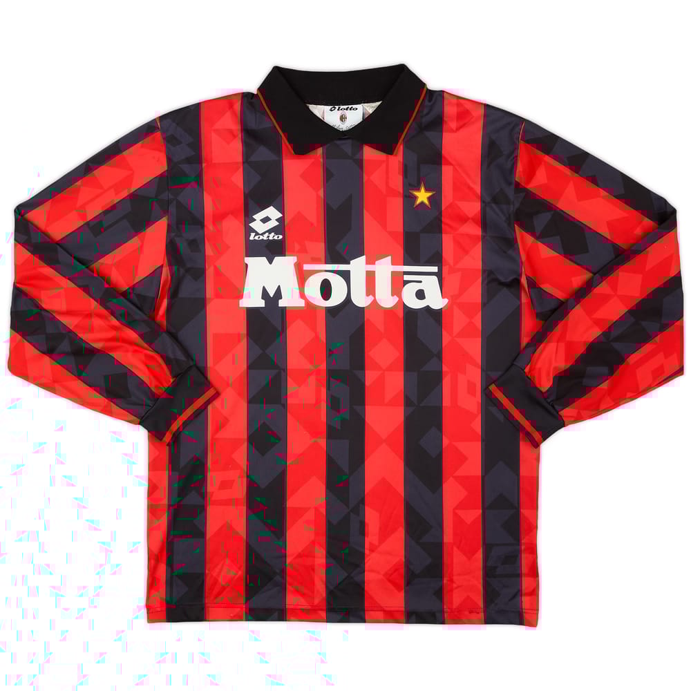 1993-94 AC Milan Home L/S Shirt - 8/10 - (M)