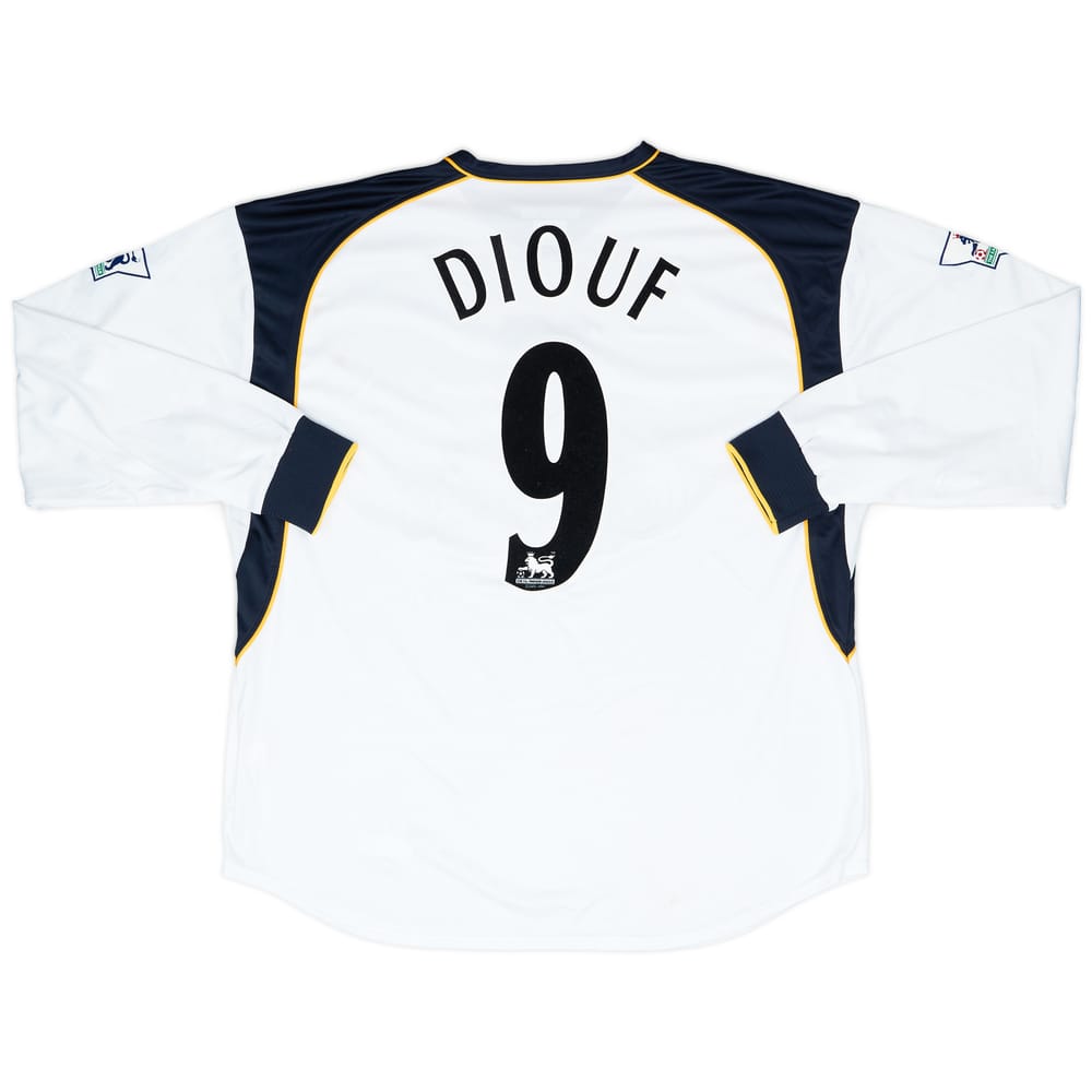 2002-03 Liverpool Match Worn Third L/S Shirt Diouf #9