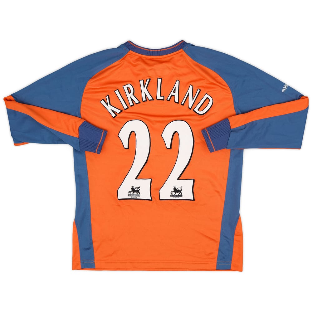 2003-04 Liverpool GK Shirt Kirkland #22 - 8/10 - (L.Boys)