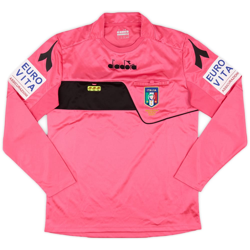 2017-18 Italy Diadora Referee L/S Shirt - 8/10 - (M)