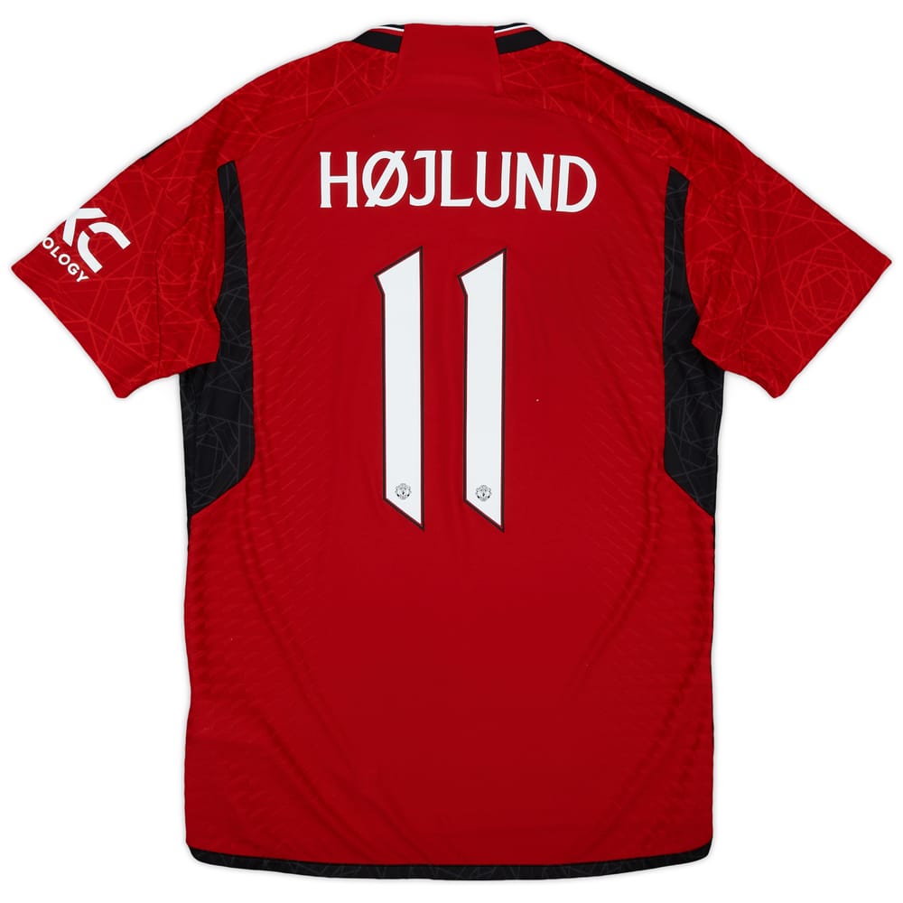 2023-24 Manchester United Authentic Home Shirt Højlund #11 - 9/10 - (M)