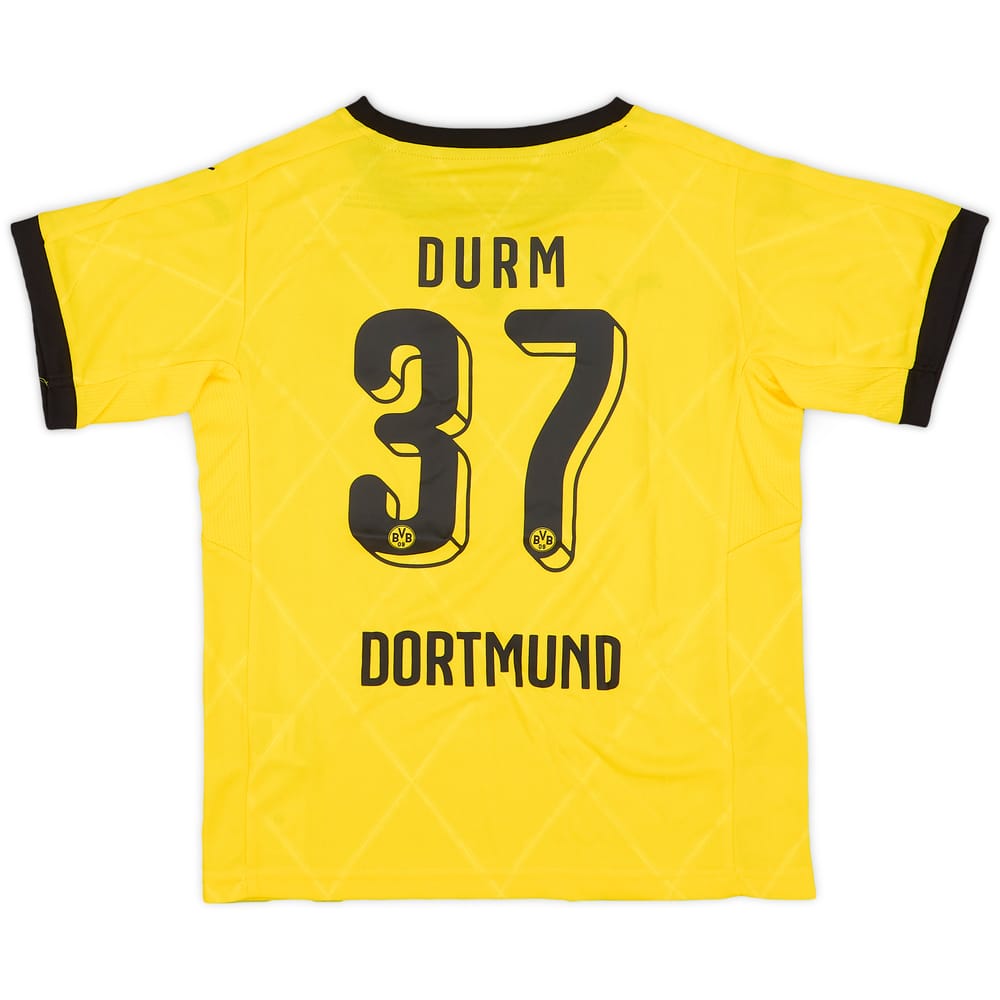 2015-16 Dortmund European Home Shirt Durm #37 (M.Boys)