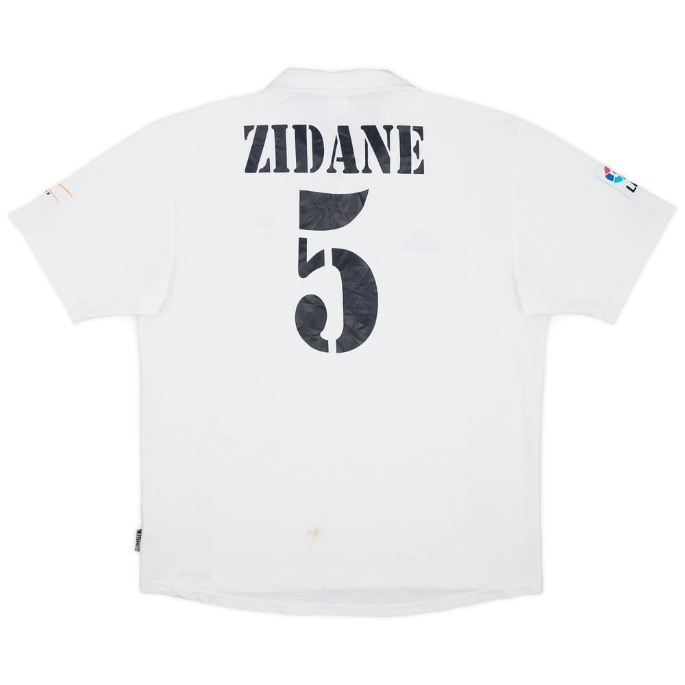 2002-03 Real Madrid Centenary Home Shirt Zidane #5 - 4/10 - (L)