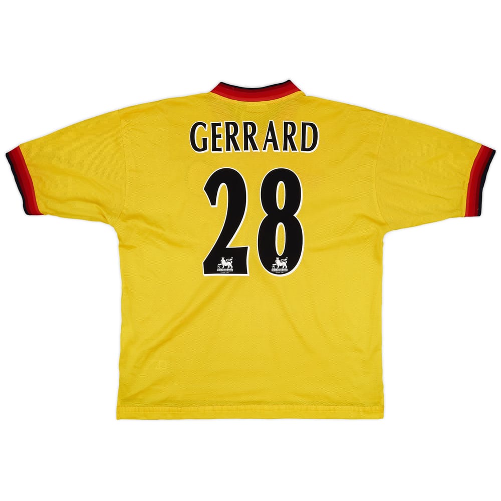 1997-99 Liverpool Away Shirt Gerrard #28 - 5/10 - (XL)