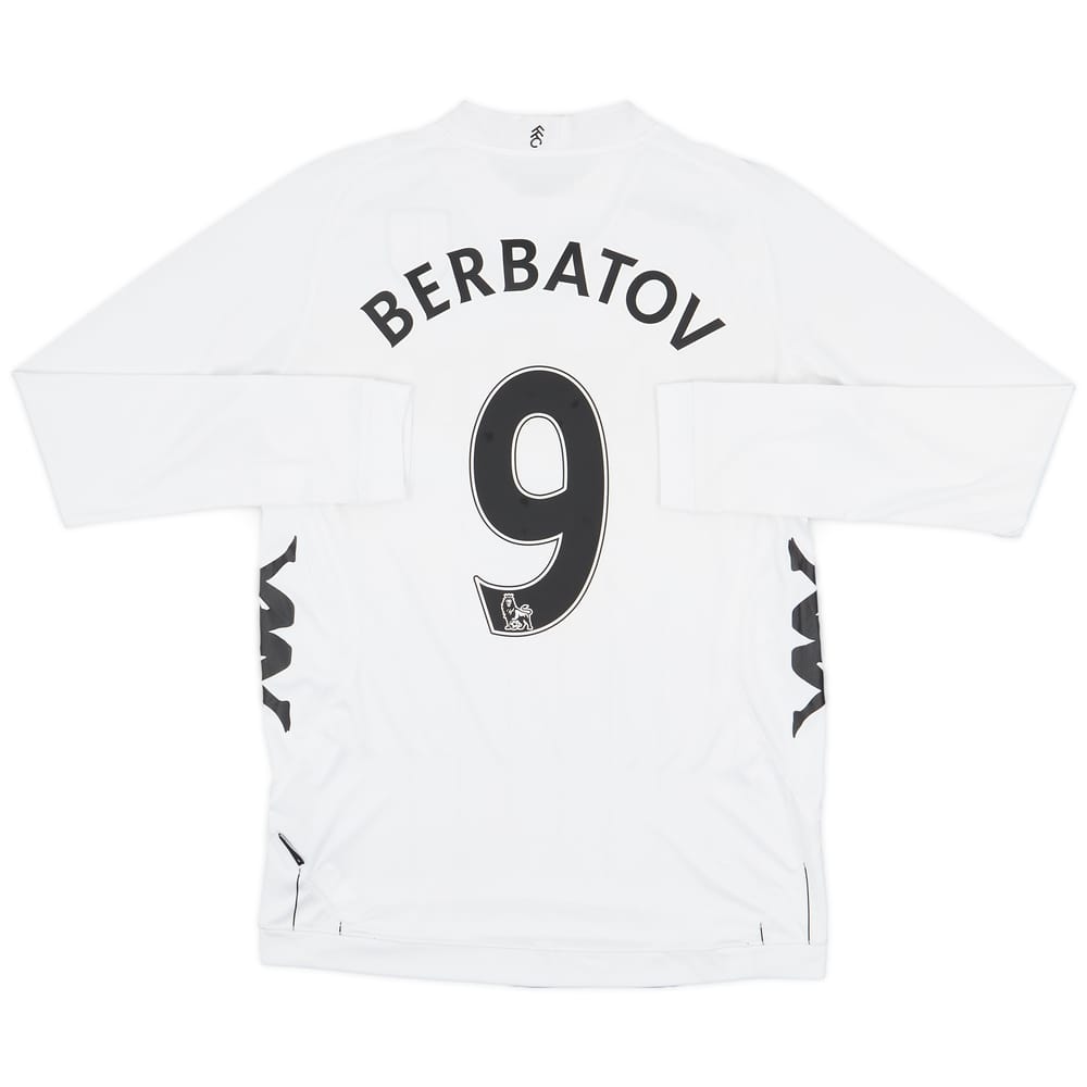 2012-13 Fulham Home L/S Shirt Berbatov #9 - 8/10 - (S)