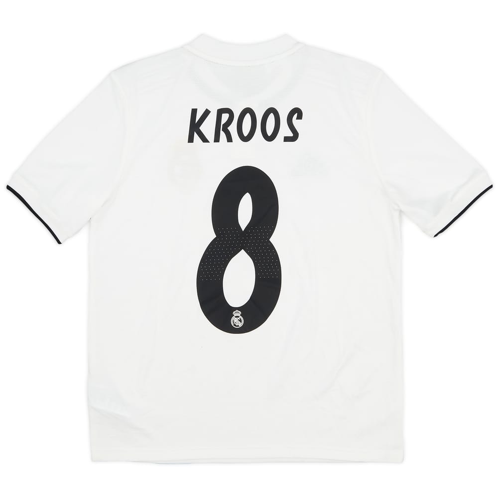 2018-19 Real Madrid Home Shirt Kroos #8 - 9/10 - (L.Boys)