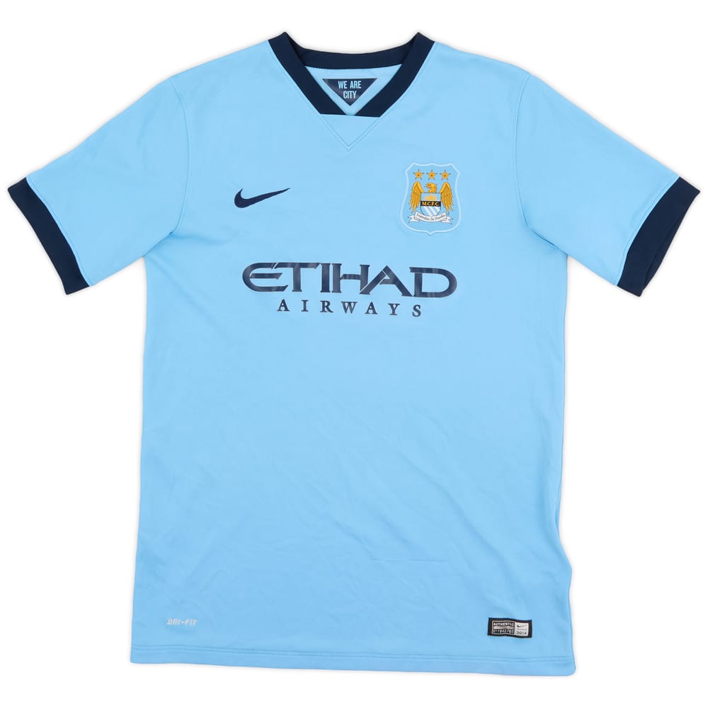 2014-15 Manchester City Home Shirt - 6/10 - (XL.Boys)