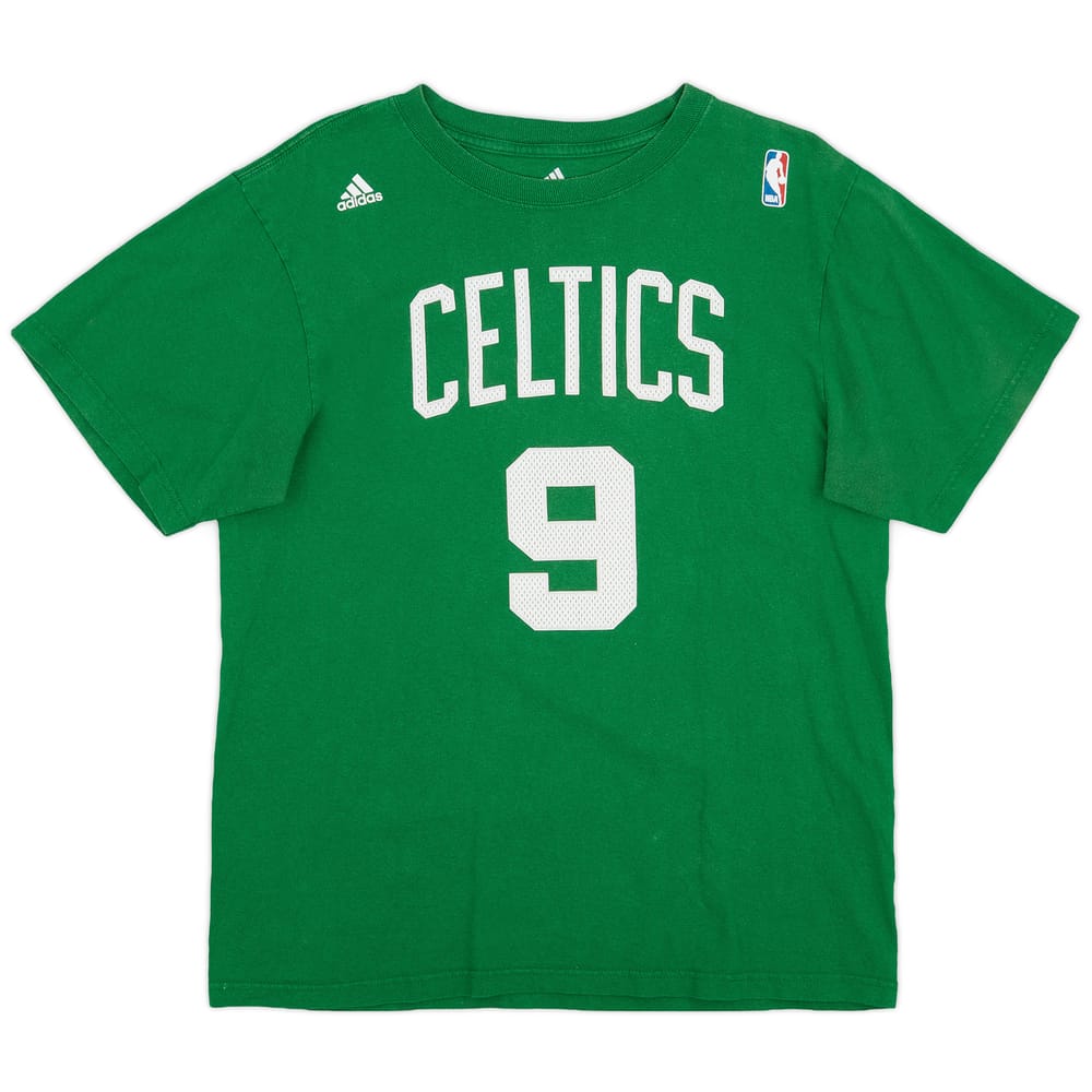 2006-10 Boston Celtics Rondo #9 adidas Tee - 5/10 - (L)
