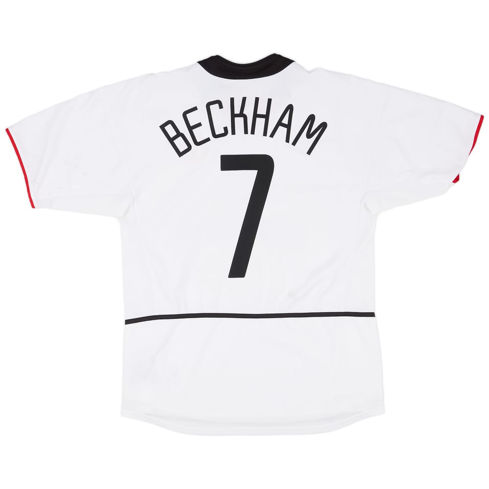 2002-03 Manchester United Away Shirt Beckham #7 - 6/10 - (M)