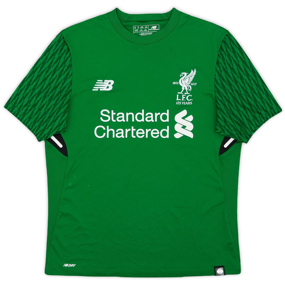 2017-18 Liverpool '125 Years' GK S/S Shirt - 7/10 - (L.Boys)