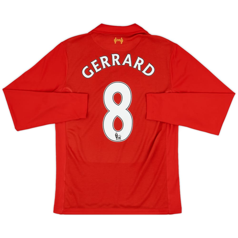 2012-13 Liverpool Home L/S Shirt Gerrard #8 - 7/10 - (S)