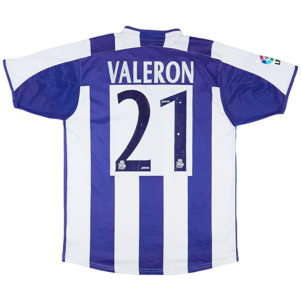 2003-04 Deportivo Home Shirt Valeron #21 - 4/10 - (L)