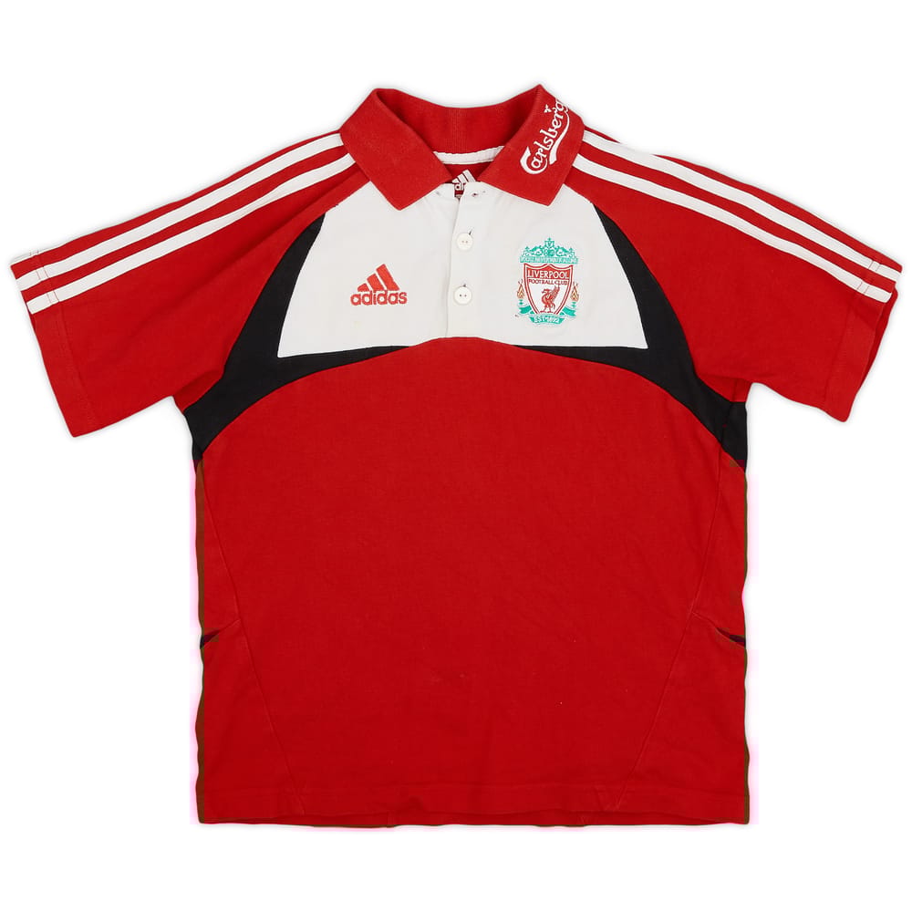 2007-08 Liverpool adidas Polo Shirt - 6/10 - (S.Boys)