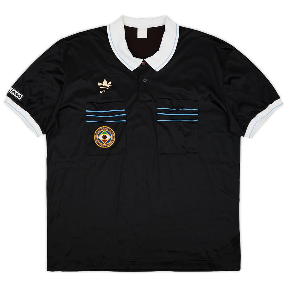 1990 Italy FIGC adidas Referee Shirt - 5/10 - (L)