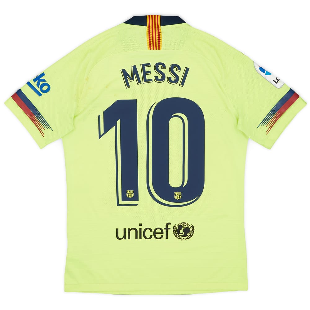 2018-19 Barcelona Authentic Away Shirt Messi #10 - 5/10 - (S)