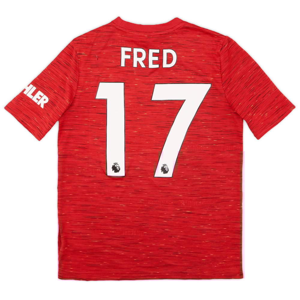 2020-21 Manchester United Home Shirt Fred #17 - 7/10 - (L.Boys)