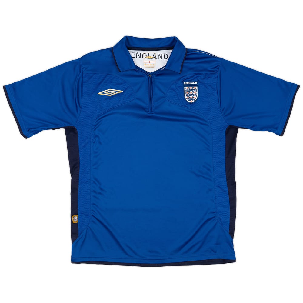 2006-07 England 1/4 Zip Training Shirt - 8/10 - (M)