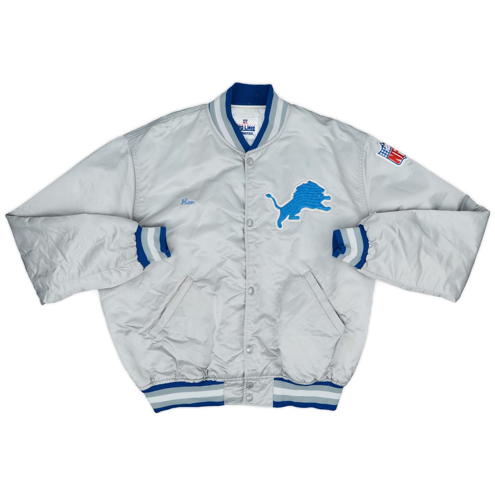 1980s Detroit Lions Starter Satin Varsity Jacket - 7/10 - (XL)