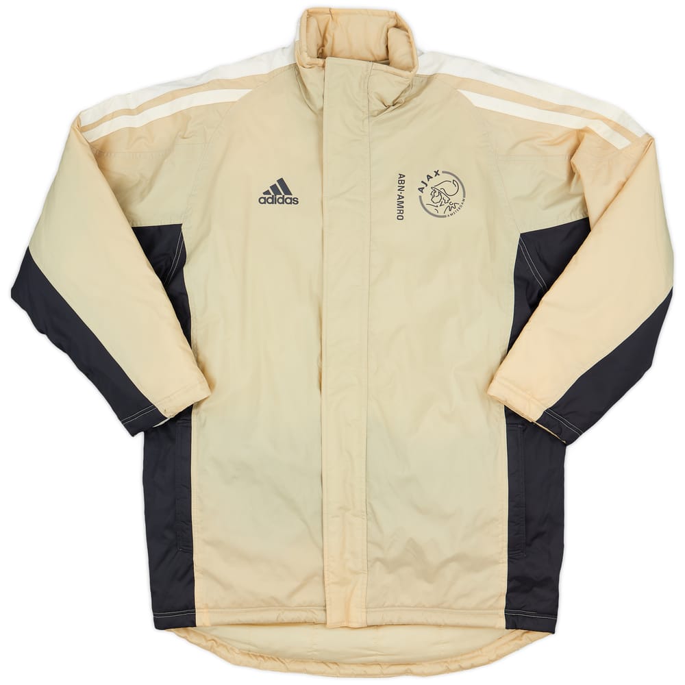 2001-02 Ajax Player Issue adidas Padded Bench Coat - 8/10 - (L)