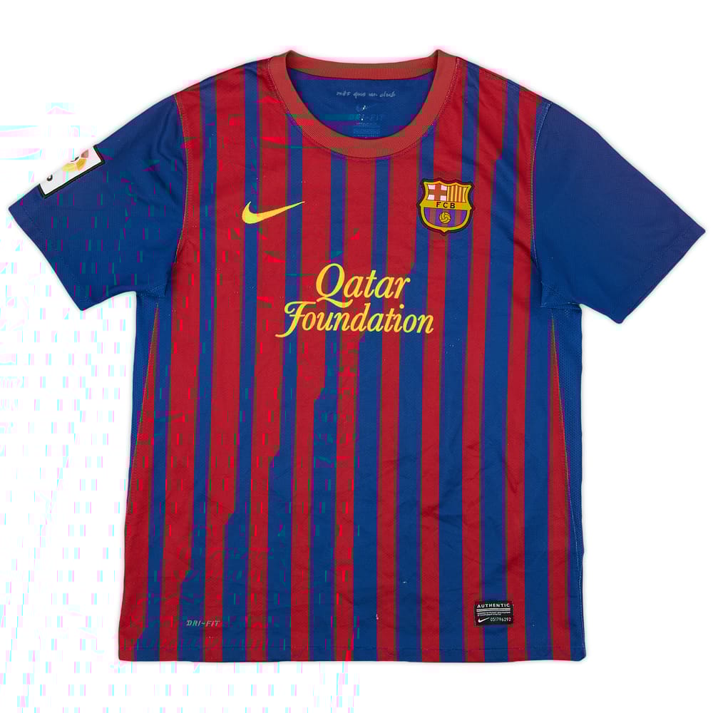 2011-12 Barcelona Home Shirt - 7/10 - (XL.Boys)