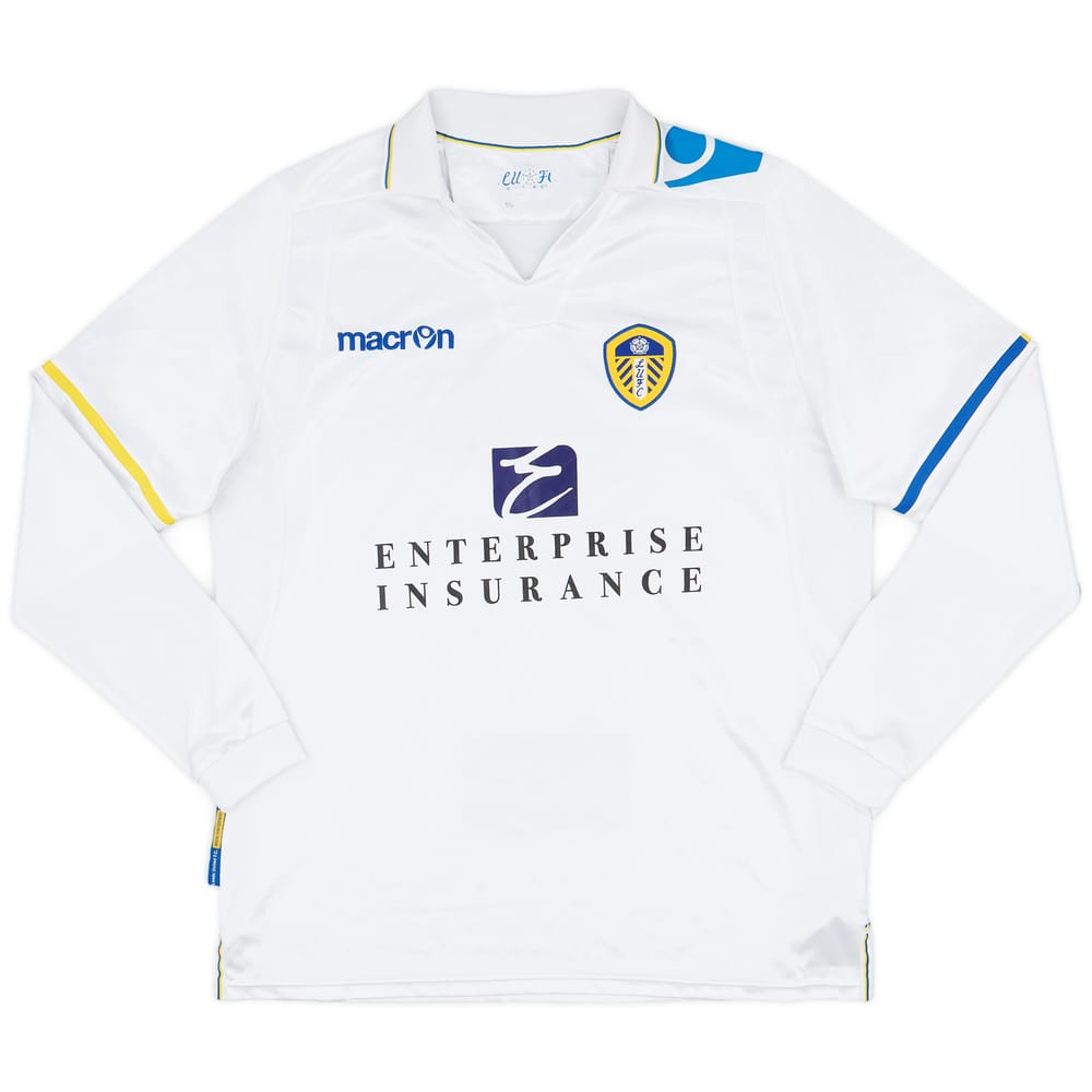 2011-12 Leeds United Home L/S Shirt - 8/10 - (M)