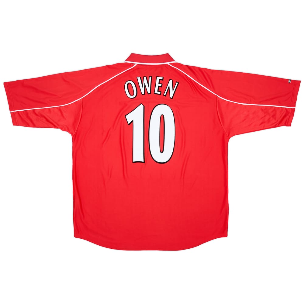 2000-02 Liverpool Home Shirt Owen #10 - 8/10 - (3XL)