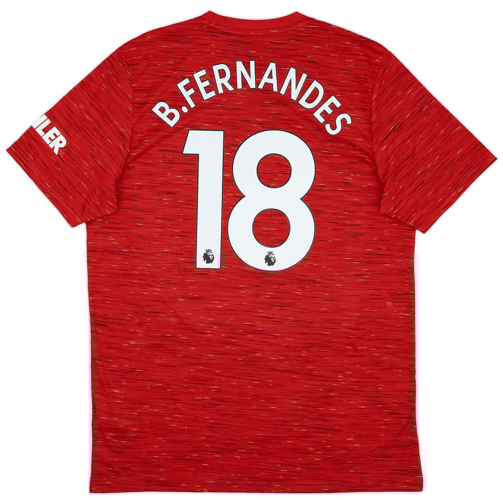 2020-21 Manchester United Home Shirt B.Fernandes #18 - 9/10 - (L)