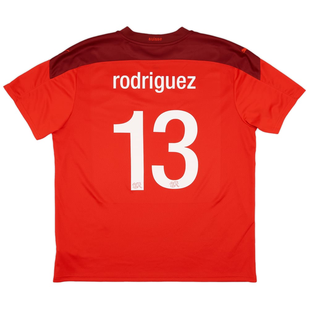 2020-21 Switzerland Home Shirt Rodriguez #13 - 9/10 - (XXL)