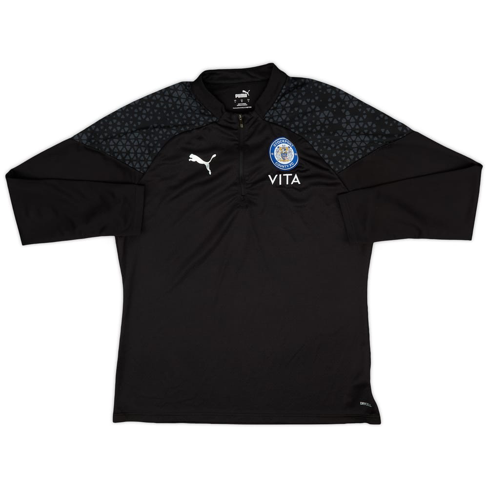 2022-23 Stockport County Puma 1/4 Zip Drill Top - 9/10 - (L)