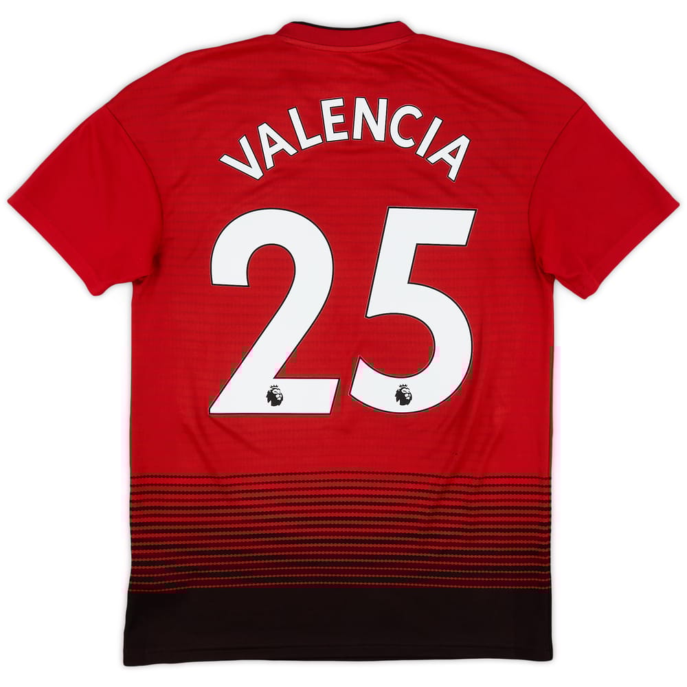 2018-19 Manchester United Home Shirt Valencia #25 - 7/10 - (S)