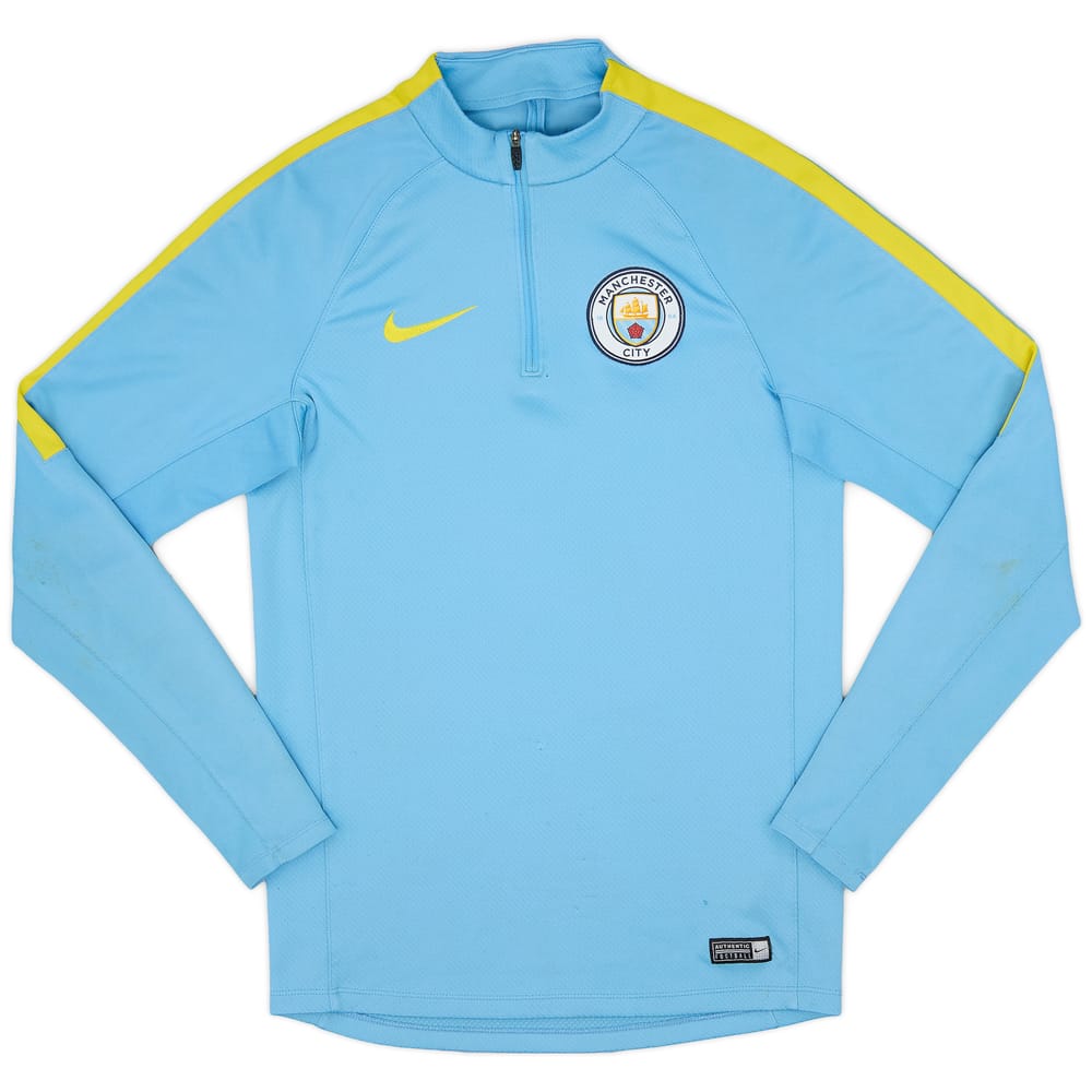 2016-17 Manchester City Nike 1/4 Zip Drill Top - 5/10 - (S)