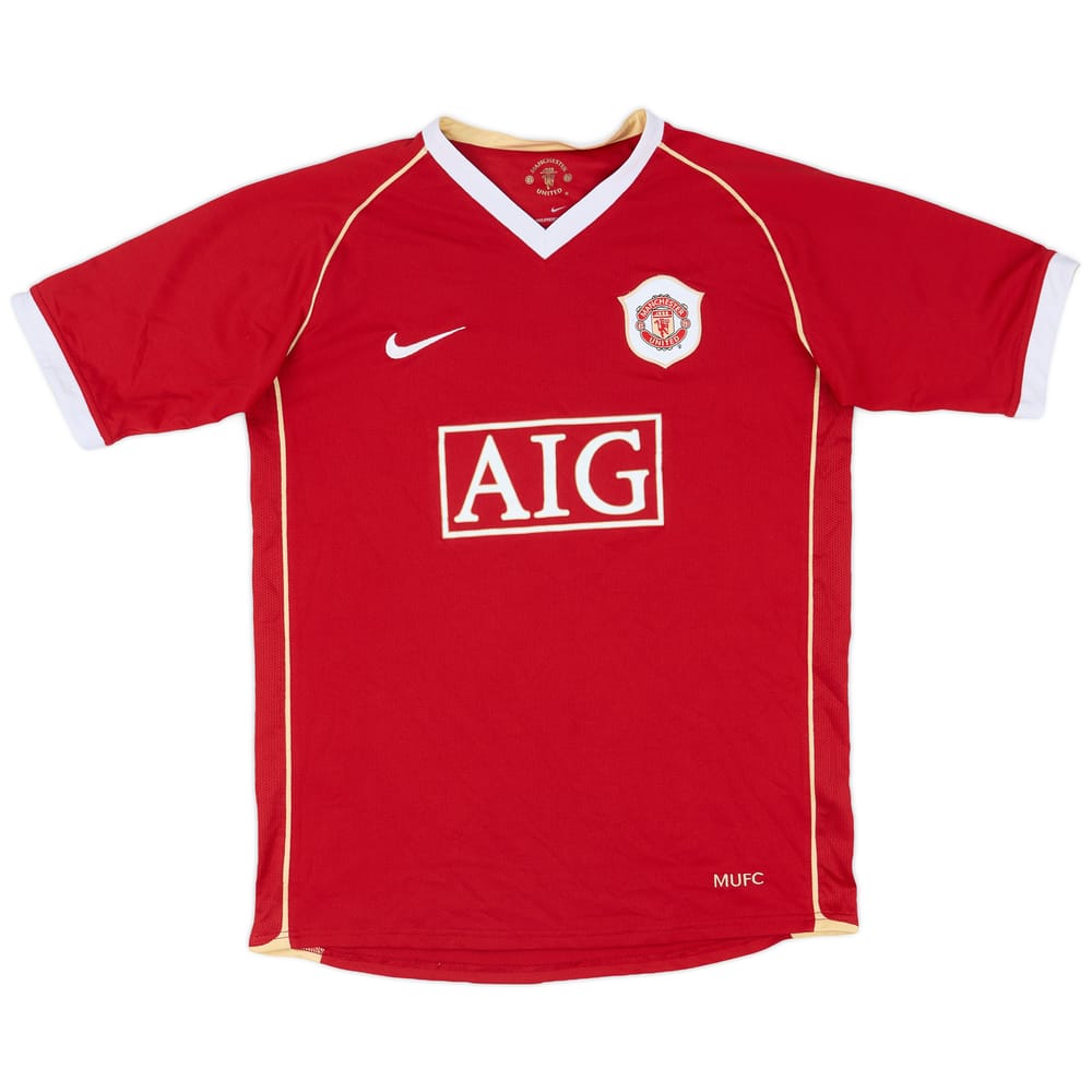 2006-07 Manchester United Home Shirt - 6/10 - (XL.Boys)