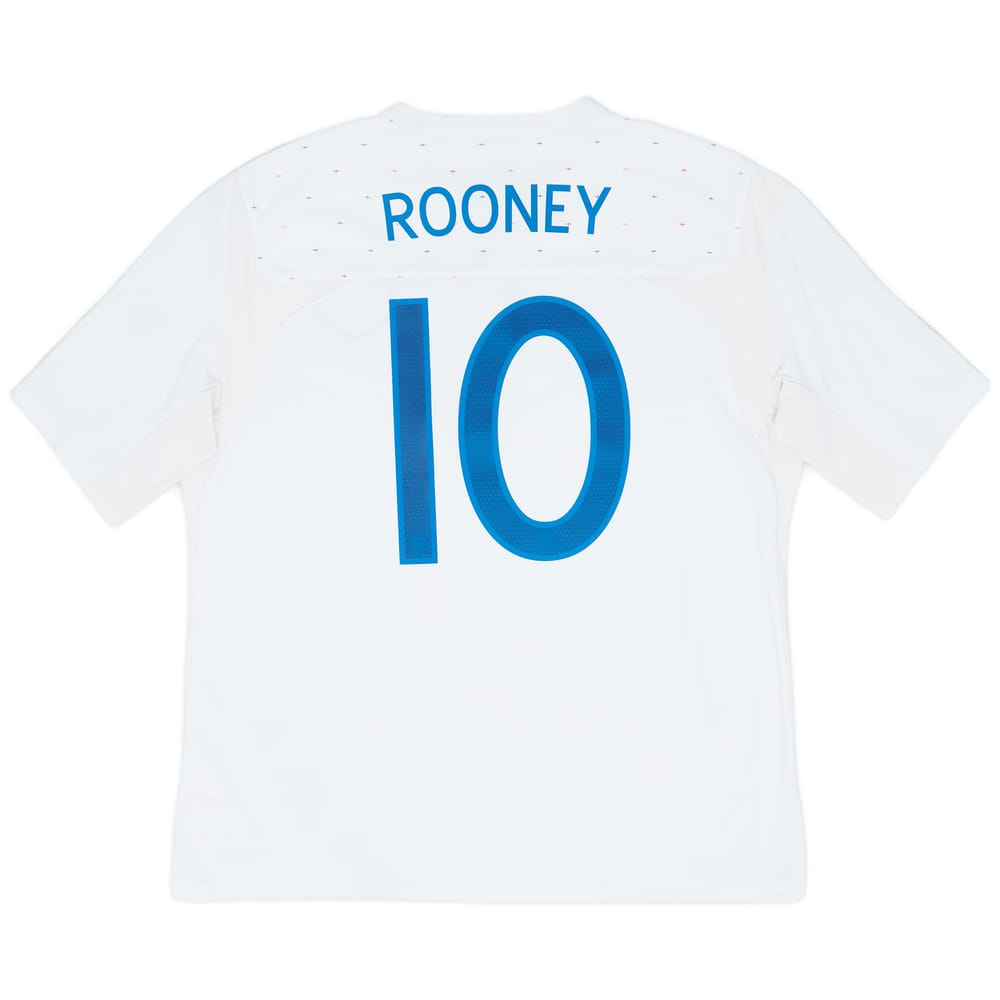 2010-11 England Home Shirt Rooney #10 - 9/10 - (XL)