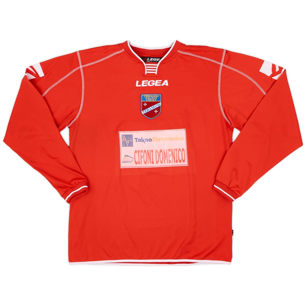 2004-05 Teramo Home L/S Shirt #4 - 5/10 - (XL)