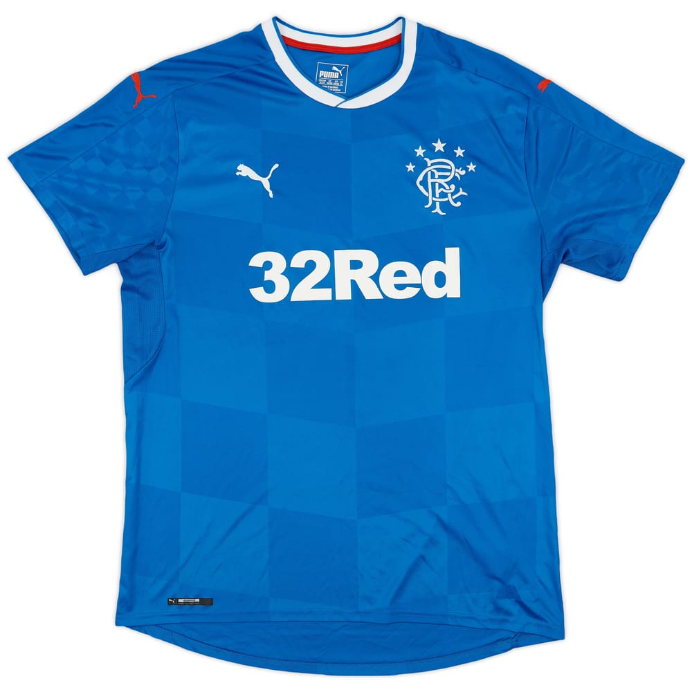2016-18 Rangers Home Shirt - 9/10 - (XL)